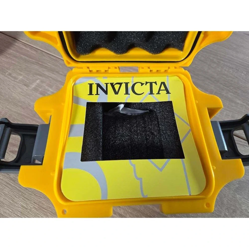 Invicta Watch Case Yellow Single Slot Impact Resistant Dive Storage Box Case